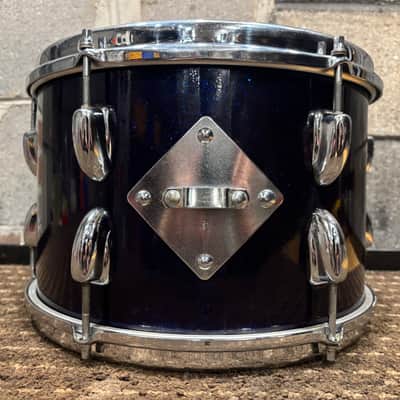 Vintage 1966 Slingerland Tom Drum 8 x 12 Blue Sparkle image 2