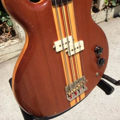 Memphis 1984 Bass set neck Walnut MIJ Japan Matsumoku with Orig. Case + FREE SHIPPING image 3