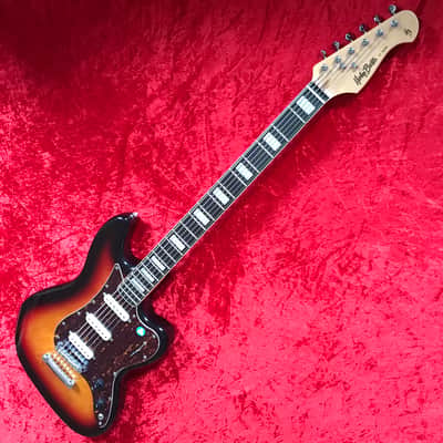 Harley Benton GuitarBass VS - Bass VI style in Sunburst image 15