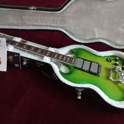 Gibson SG Deluxe 2013 - Lime Burst image 1