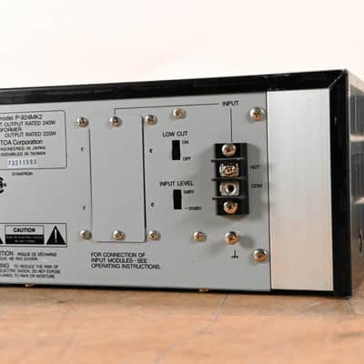 TOA P-924MK2 240W Single-Channel Modular Power Amplifier CG01VSS image 5