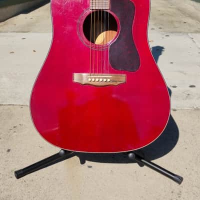 Guild D-25 - 1974 - Cherry Red image 6