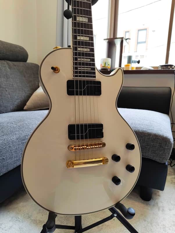 Epiphone Matt Heafy Les Paul Custom Origins 7-String 2021 - Present - Bone White image 1
