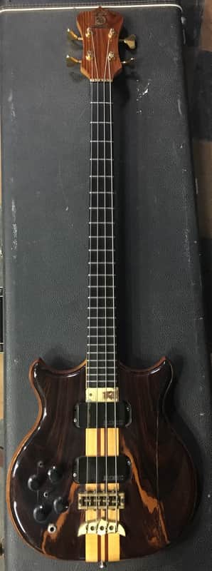Alembic Stanley Clarke Artist Bass Left Handed 1987 Mahogany image 1