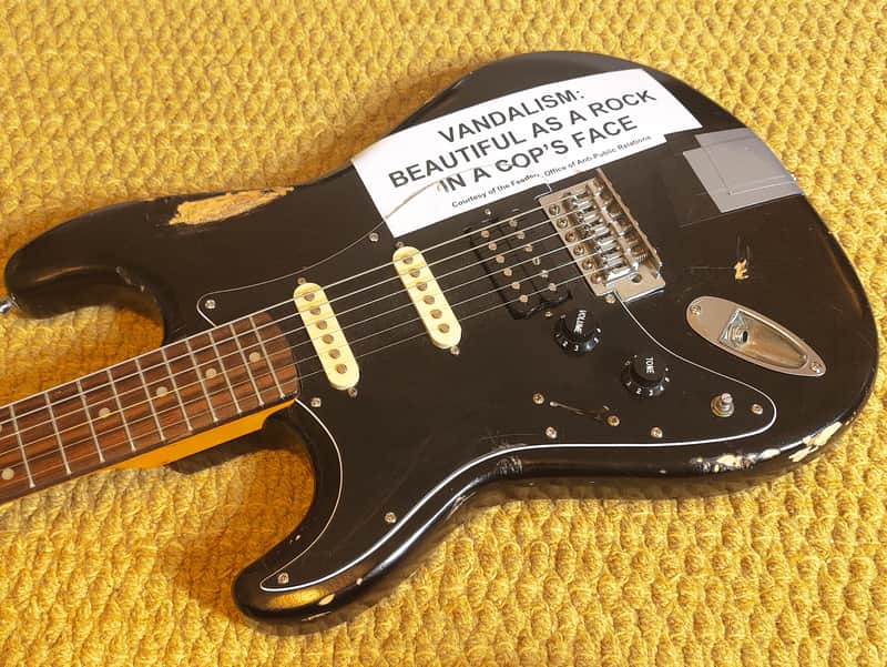 Vandalism Strat Black Nitro SD59 LH image 1