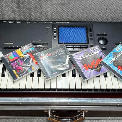Technics SX-WSA1 ✅HARDCASE✅ + NEW DISPLAY + NEW Battery✅ Includes 4 Rare Original Expansion Sound Disks ✅ Acoustic Modeling Holy Grail ✅ Rare 90s Cyber-Synth Flagship ✅ Fully Checked & Cleaned ✅ FREE Worldwide Shipping - Technics WSA1