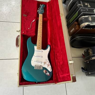 Fender Stratocaster Ltd. Run 1995 - stunning Ocean Turquoise w/a Matching Headstock ultra cool collectible ! image 11