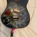 Kramer Baretta 1985 Black/ scull and rose Kline graphics