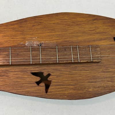 Vintage Appalachian Dulcimer — Solid Wood, 4-String, Fair Condition — Folk String Instrument image 5