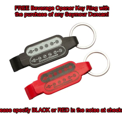 Seymour Duncan STK-S4 Classic Stack Plus Tele Pickup - Black Bridge FREE BEVERAGE OPENER KEY CHAIN image 2