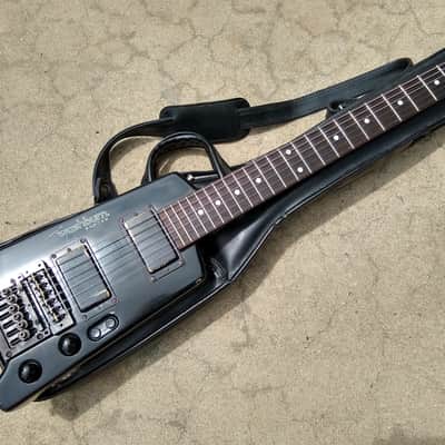 1984 Washburn Bantam Headless Travel Guitar - Black Finish