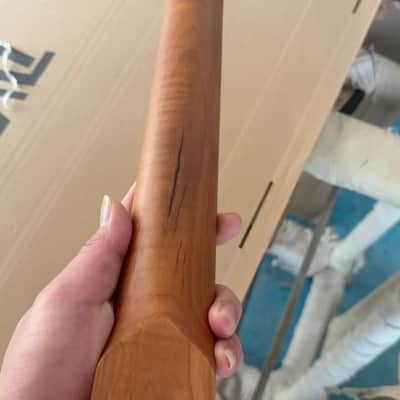 Roasted Flamed Maple St Guitar Neck, 22-Frets image 7