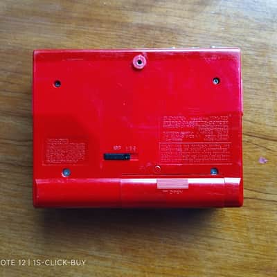 Sony WM F65 1985 - Sony Walkman radio recorder Cassette player WM F65 red working image 7