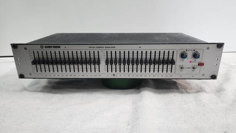 Klark Teknik DN 332 Dual Channel 2/3 Octave Graphic Equaliser image 1