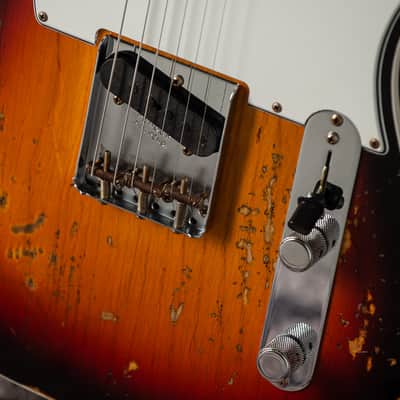 Fender Customer Shop ’60 Telecaster Custom Super Heavy Relic - 3 Tone Sunburst image 7