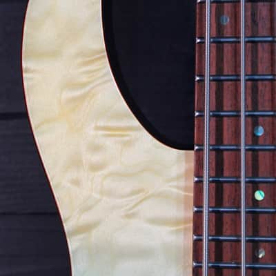 Flight Mini Bass TBL Trans-Blue Solidbody Electric Bass image 7