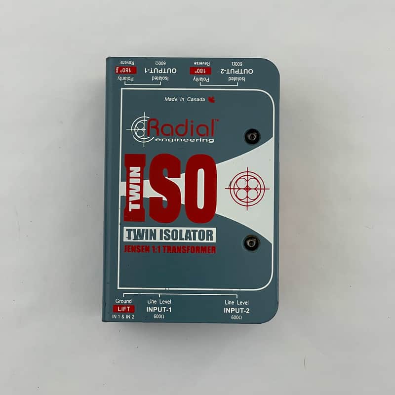 Radial Twin-Iso Two Channel Line Level Isolator 2010s - Blue image 1