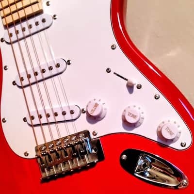 🎸+Amp! Unmarked S Series Electric Guitar +Whammy / Tremolo +Rosewood FB +Soft Case/Gg Bag +Strap +Cable +Pick!🎸 image 5