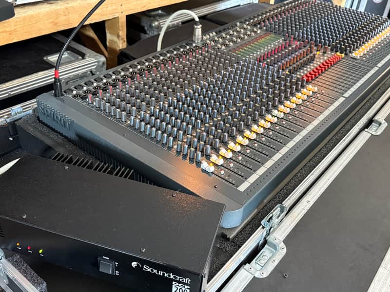Soundcraft Spirit Monitor 2 32-Channel Mixer 1990s - Dark Grey image 1