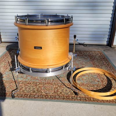 Peavey RBS-1 22x18 Bass Drum W/ Custom made Gong Drum Cradle - Satin Natural (C017-3-19) image 4