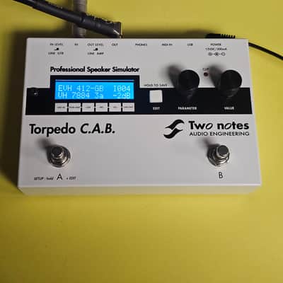 Two Notes Torpedo C.A.B. Speaker Simulator Pedal - White/Black image 7
