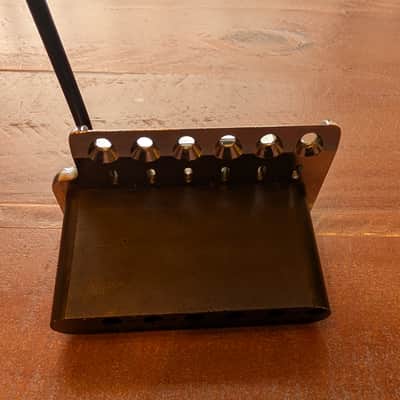MannMade USA Tremolo Bridge With Trem Arm Heavy Block Chrome/Black 15.6Oz image 9