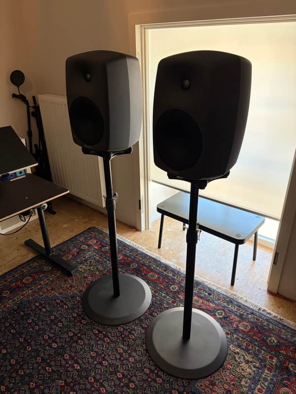 Genelec 8350A SAM High End Studio Monitor (Pair) + Stands + GLM Calibration Kit image 1