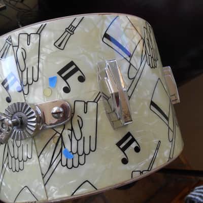 Ludwig and Ludwig Top Hat and Cane, Swing Sensation,  1940s Original Drum Set image 13
