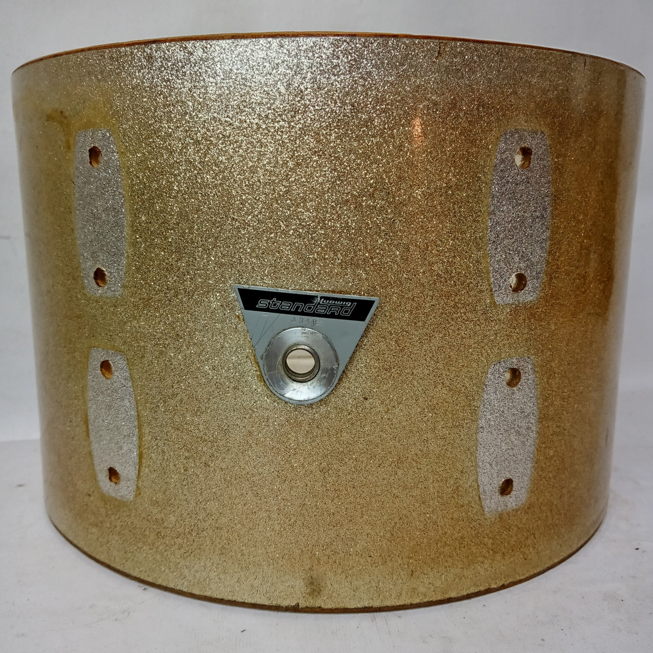 Ludwig 8x12"Standard Model Tom Drum Vintage Late 60s White Paint Interior 3Ply* — main photograph