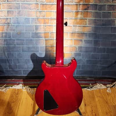 USA Hamer 1997 Studio Archtop Maple Flame Carved Top Cherry Sunburst And Hamer Hard Case image 3