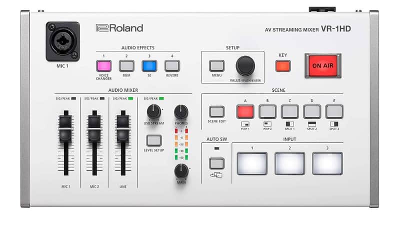 Roland VR-1HD AV Video Mixer - White image 1