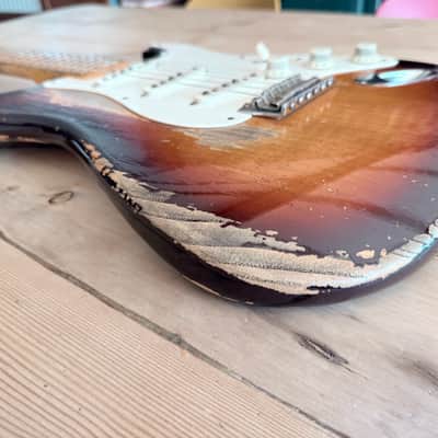 Fender Custom Shop Dale Wilson Masterbuilt 58 Strat Heavy Relic Choc Sunburst image 17