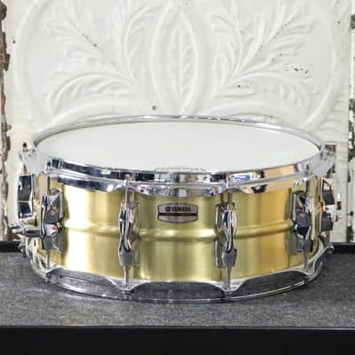 Yamaha Recording Custom 14X5.5in Brass Snare Drum image 1