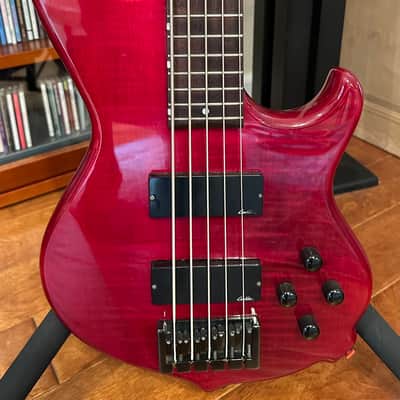 Conklin GT-5 Bass Guitar Late 90s Red Grain image 2