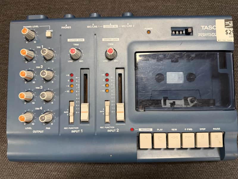 TASCAM Porta 02 mkII Ministudio 4-Track Cassette Recorder 2000s - Blue image 1