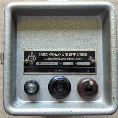 Georg Neumann & Co., Gefell/Vogtl. Neumann CMV 563, M7S, M8S, M55K, N61, Microphone holder, orig.cable 2pcs.,  230V power cable 1956-1972 image 7