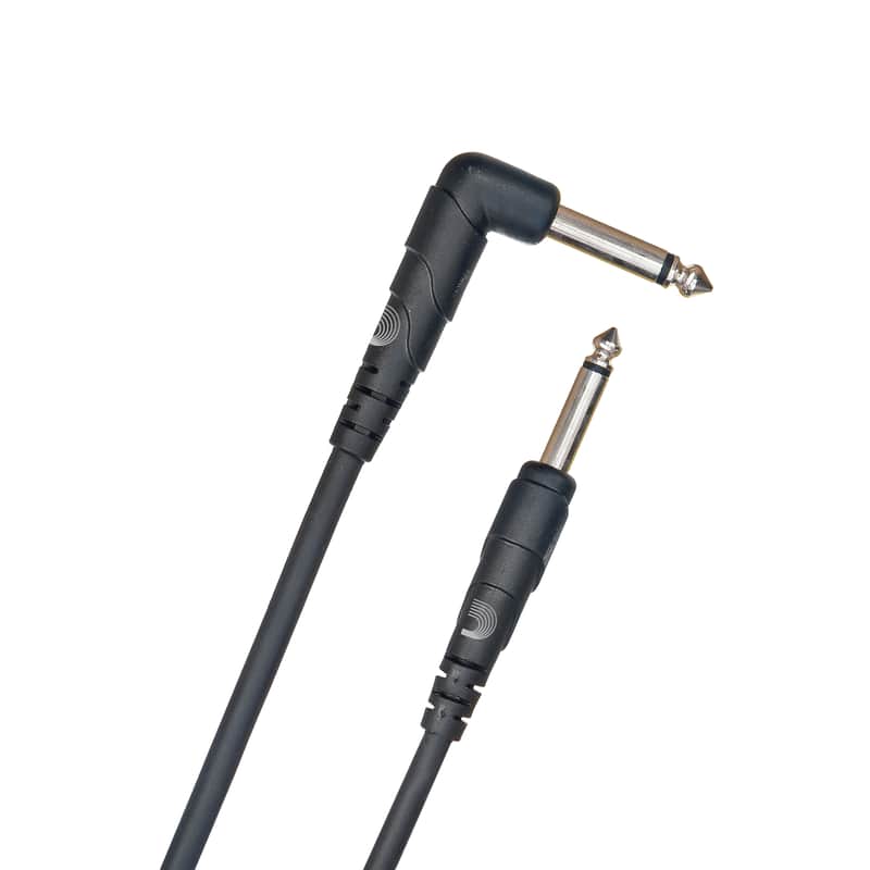 Planet Waves PW-CGTRA-10 Classic Series 1/4" TS Straight to Right-Angle Instrument Cable - 10' image 1