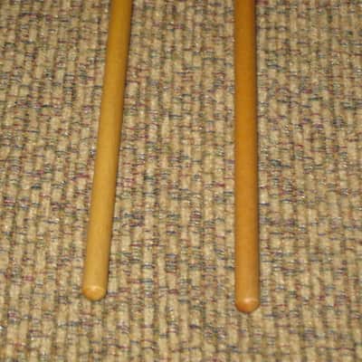 one pair new old stock A+ Mike Balter MB10AB (10AB) Hard Keyboard Mallets, 7/8" phenolic (plastic) round HEADS and natural birch HANDLES - mid to late 1990s (+ packaging) Unwound Series image 12