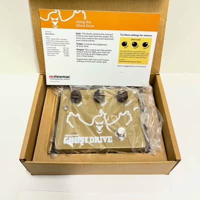 StewMac Ghost Drive Transparent Overdrive Pedal – Authentic Klon–Inspired Circuit – StewMac Professionally Built Overdrive Effects Pedal, NO ASSEMBLY REQUIRED! Gold image 16