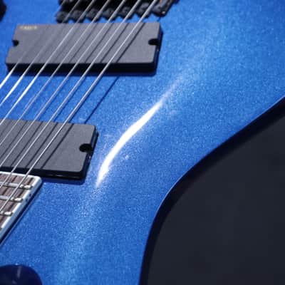 Jackson X Series Soloist Arch Top SLAT7 MS Metallic Blue Electric Guitar w/Bag image 14