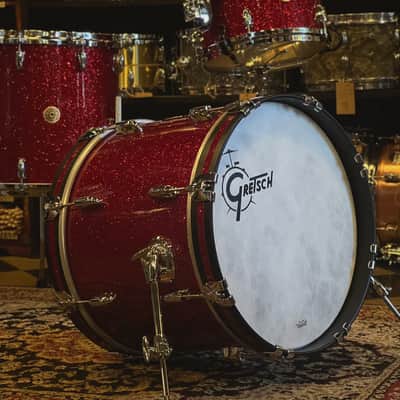 NEW Gretsch USA Custom in Red Glass Glitter - 14x18, 8x12, 14x14 image 5