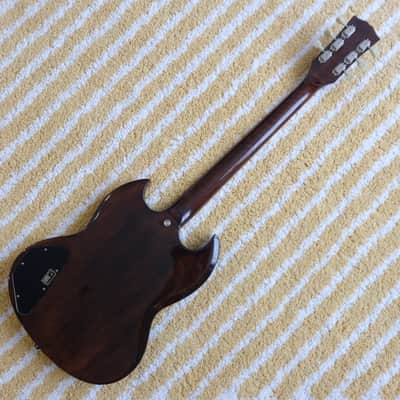 Aria Pro II SG Double Cut DiMarzio PU Antique Brown image 6