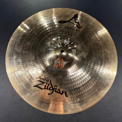 Zildjian 14" A Custom Hi-Hat Cymbals (Pair) 1991 - Present - Brilliant image 1