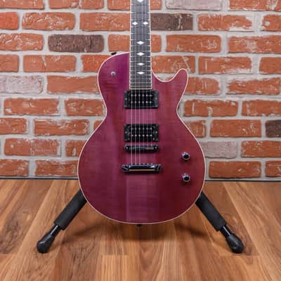 B.C. Rich USA Custom Shop Singlecut Transparent Purple 1991 w/Hard Shell Case (Refin) image 4