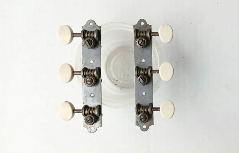 1950's Harmony Silvertone Kay 3x3 Guitar Tuners Waverly - Complete Set image 1