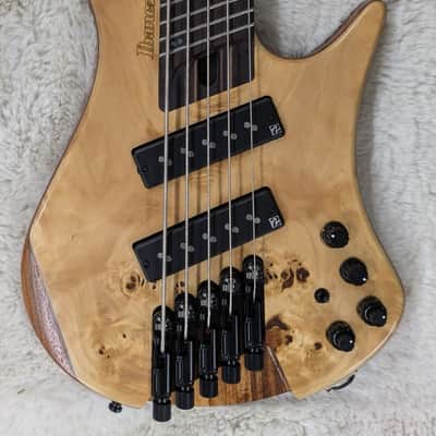 Ibanez EHB1505SMSFNL Headless 5-string Multi-scale Bass Guitar-Natural Low Gloss image 9