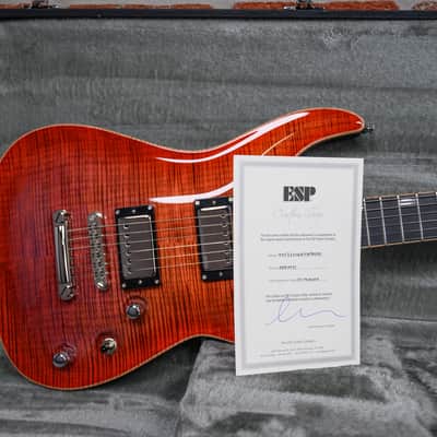 ESP Custom Shop Horizon NT FM Flame Maple Top Purple/Red Gradation Tear Drop 2024 w/OHSC image 11