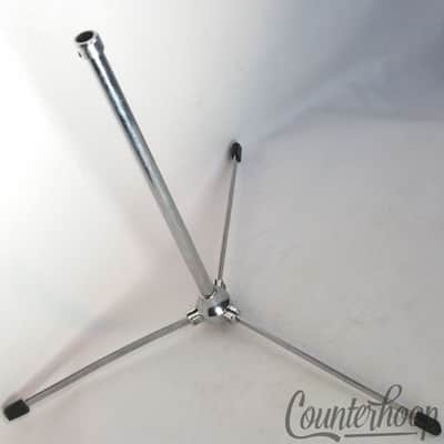 *Pearl Flat-Base Cymbal Stand Tripod Chrome Vintage 60s Flush Japan 1/2" Parts* image 3