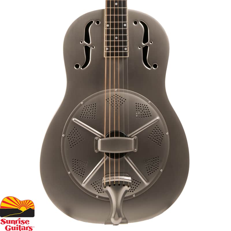 Gold Tone GRS Paul Beard Signature Brass Top Round Neck Resonator Brushed Chrome image 1