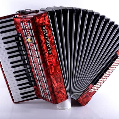 German Made Top Piano Accordion Weltmeister Serino - 120 bass, 16 registers (11 + 5 switches) + Shoulder Straps & Hard Case ~ LMMH - Video image 8